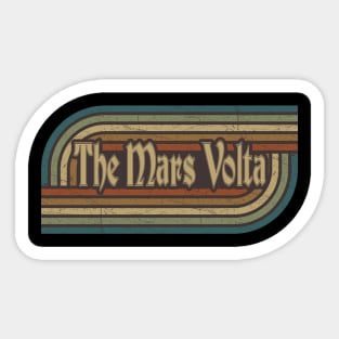 The Mars Volta Vintage Stripes Sticker